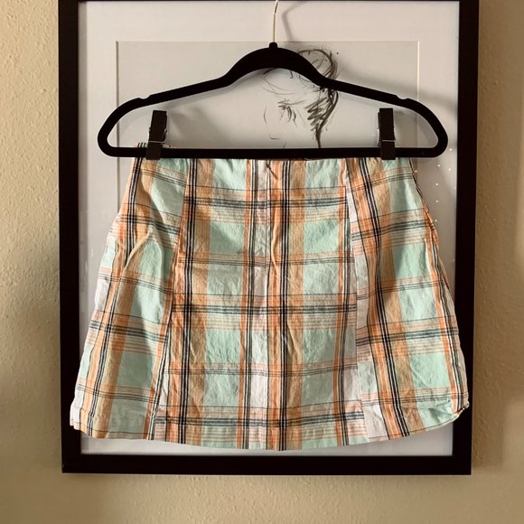 Urban Outfitters Urban Renewal Pastel Plaid Skirt - Picture 4 of 5